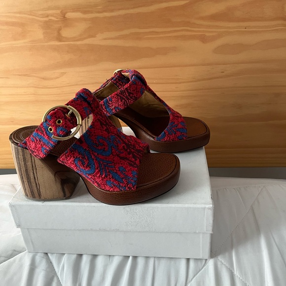 chloe tapestry platform mules - Picture 2 of 7